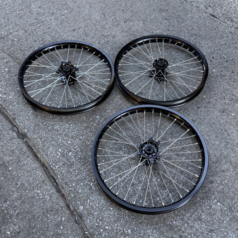 QiuLongJiFeng modified front 1.60*21 enlarged 7 series aluminum alloy wheel rim assembly performance version front wheel rim