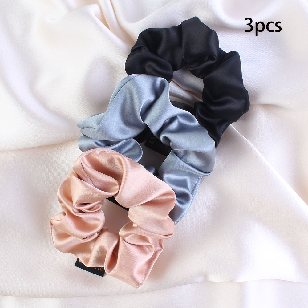 10g Weight Hair Tie Hair Accessories Type 1 Piece Quantity Casual, Daily Occasion satin Material Solid Color Pattern Women's Gender Simple Style Style Simple Style Women's Solid Color Satin Hair Tie 10