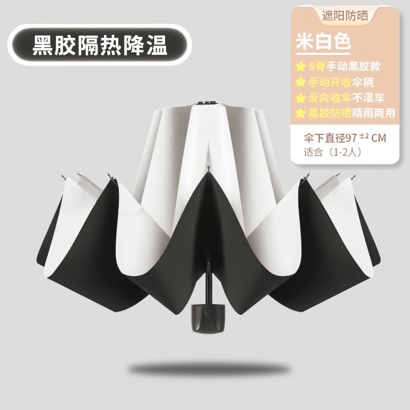 雨伞大号超大男女双人手动晴雨两用加大加固学生折叠加厚遮阳黑胶|undefined