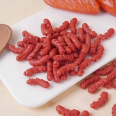 2cm迷你食玩仿真香肠热狗diy手工用仿真食物配件微缩食玩花刀香肠