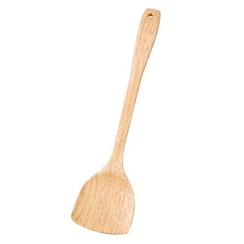 Stainless steel spatula with wooden handle, household simple frying spatula, creative wooden spatula, kitchen utensils, cooking spatula, cooking spatula