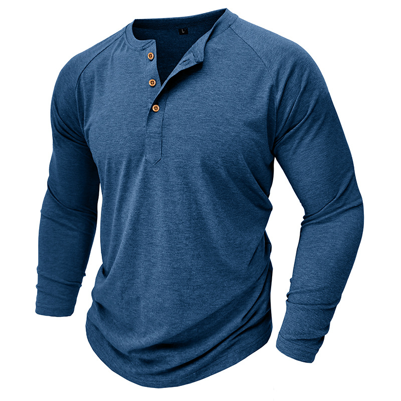 autumn and winter men's long-sleeved T-shirts, men's bottoming shirts, men's t-shirt clothing processing_voghion.com