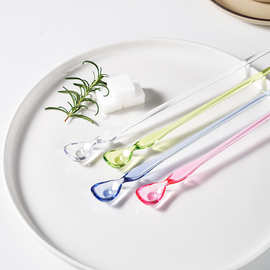 透明咖啡搅拌勺4P勺子长柄汤匙搅拌棒调酒棒蜂蜜勺工厂直供1060