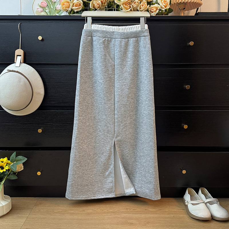 【Autumn New Arrival】尽情美丽尽情装扮自己#撞色开叉半身裙|undefined
