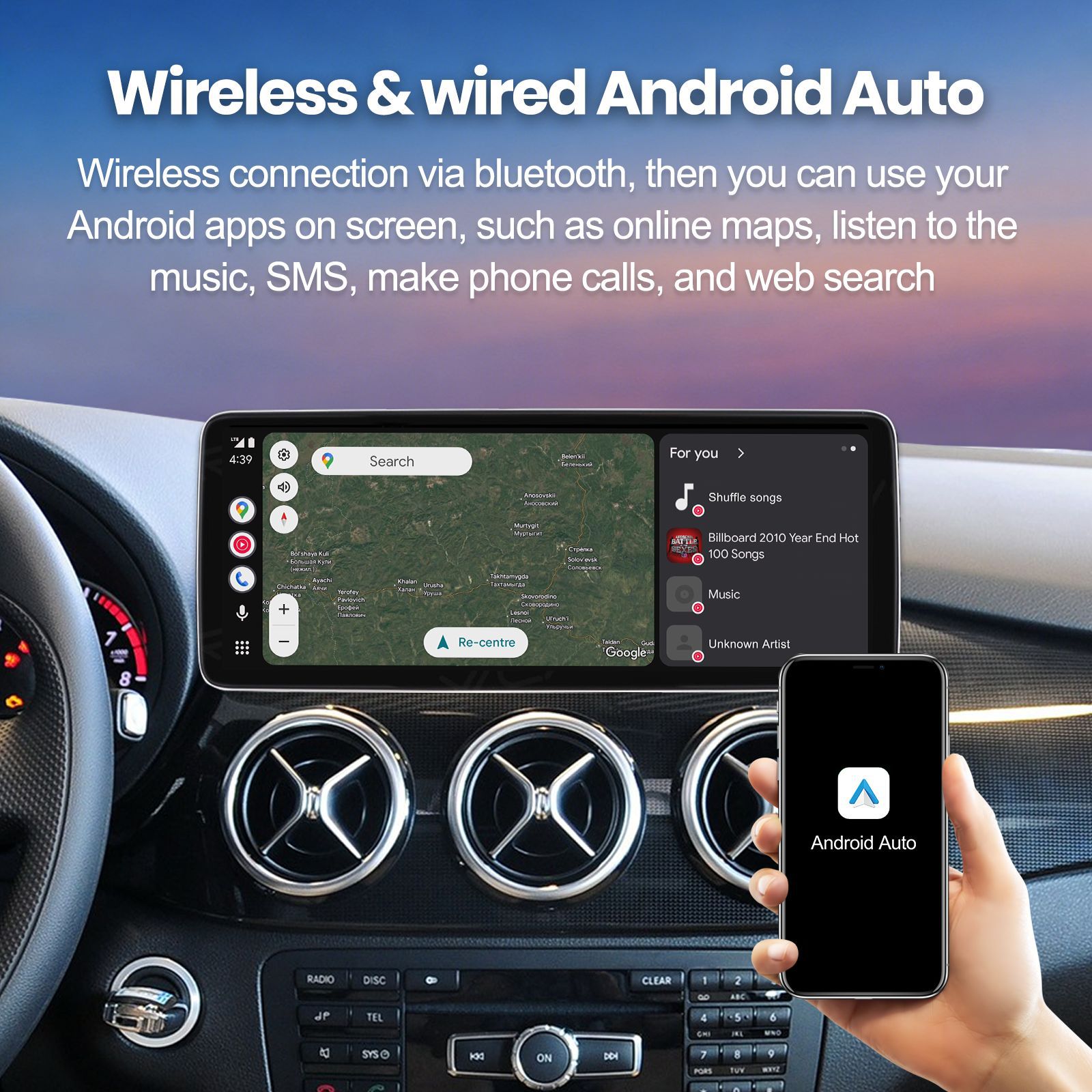 Suitable for Mercedes B-Class 2011-2012 Models, the Linux Screen Replacement Device Is Compatible with Ntg4.0 System Bba