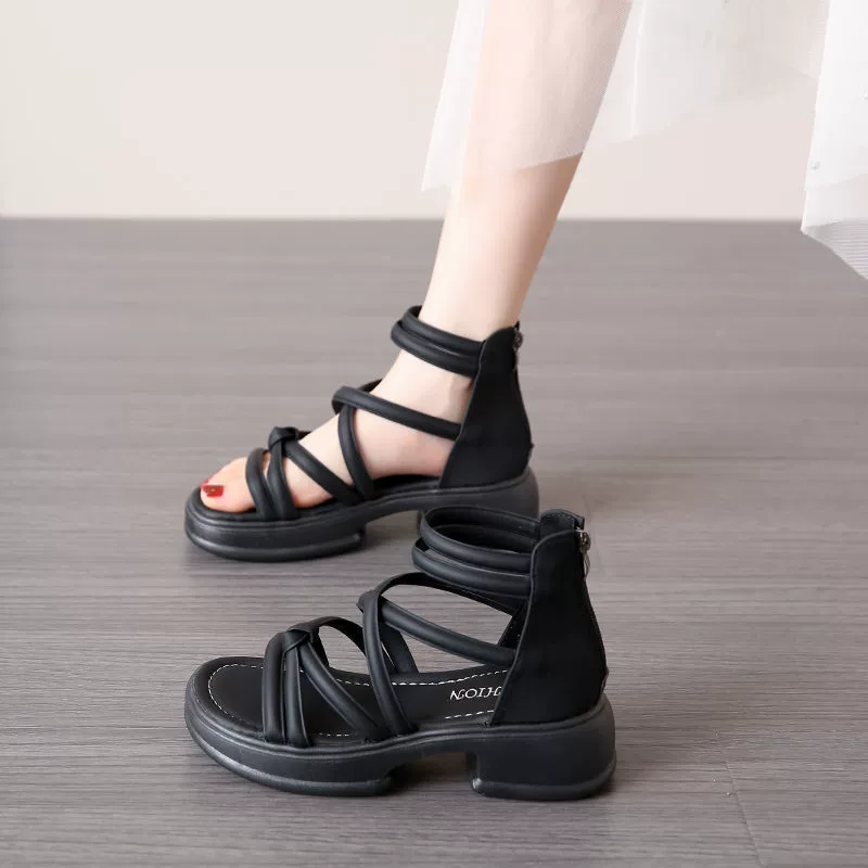 Женские летние сандалии, нескользящие пляжные сандалии, платформа, размеры 35–40
