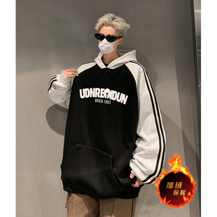 Shake the sound of the object high quality two support return 480 grams of full fleece-lined thickened loose webbing sweater