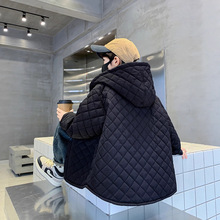 男童冬装夹棉外套2025新款中大儿童秋冬款加棉加厚风衣男孩洋气潮