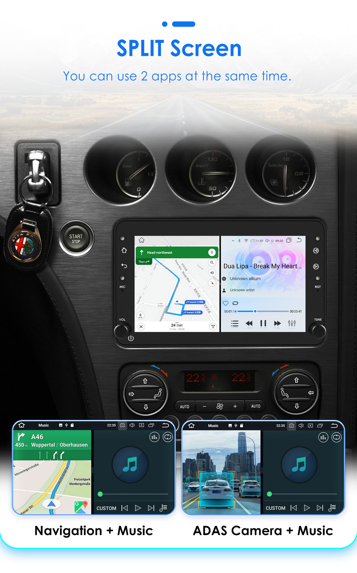 Cross-border applicable to Alpha alfa7-inch HD car audio and video vehicle GPS Android navigation intelligent all-in-one machine