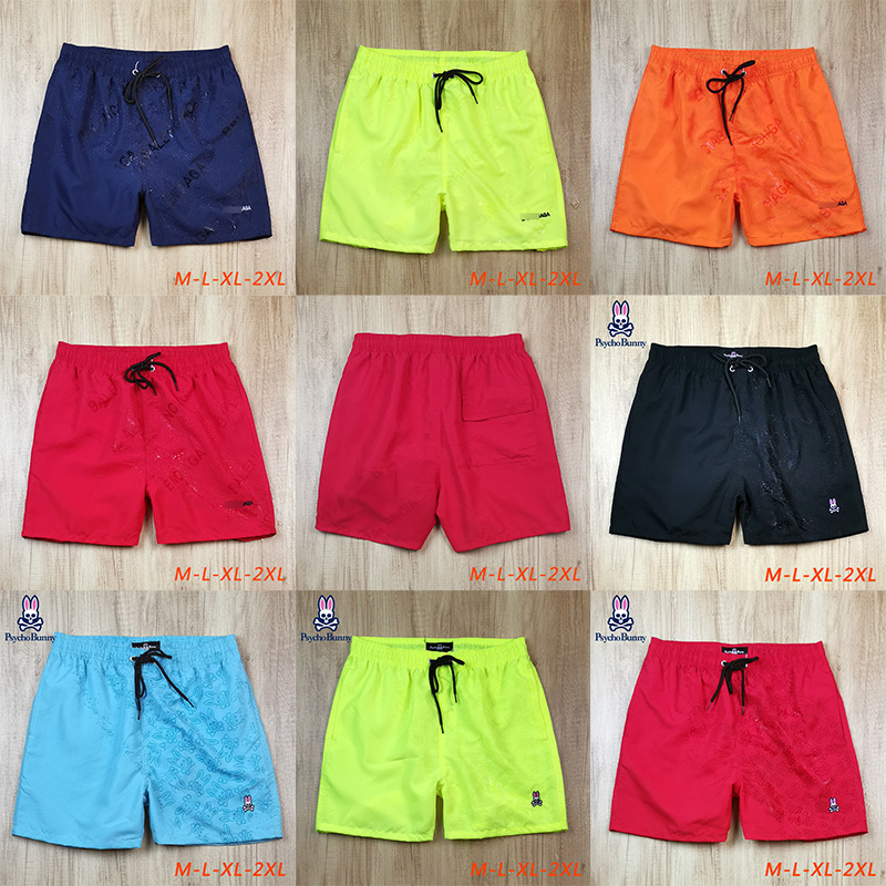 Men's beach shorts casual pants water developing surfing pants Foreign trade Original order Tide brand solid color pattern beach pants