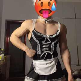 跨境男士情趣内衣性感男仆制服诱惑露背男佣大码同性恋男GAY伪娘