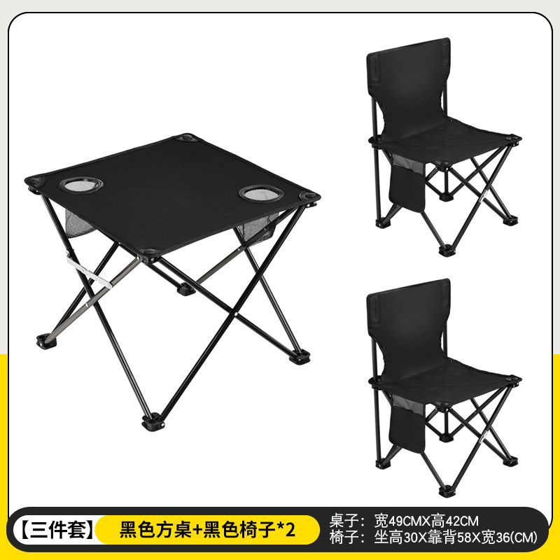 Primavera, verano y otoño nuevo estilo Oxford paño para acampar mesa pequeña camping mesa de tela plegable para acampar mesa de picnic impermeable ligera y portátil