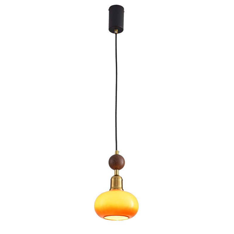 Gu casa antigua lámpara de cabezal de cama pasillo color nuez lámpara de cabina francesa retro lámpara de comedor 125L