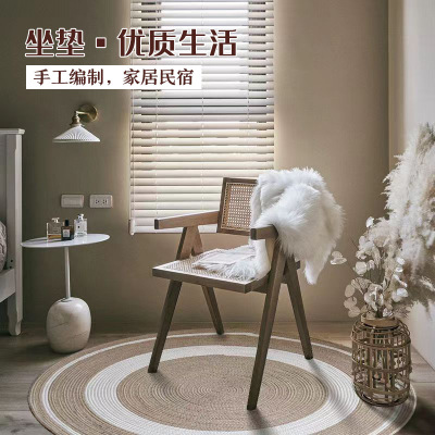 Direct selling Straw Futon Straw Seat cushion Corn bran Pucao Tatami meditation Ass circular Meditation Rattan Straw