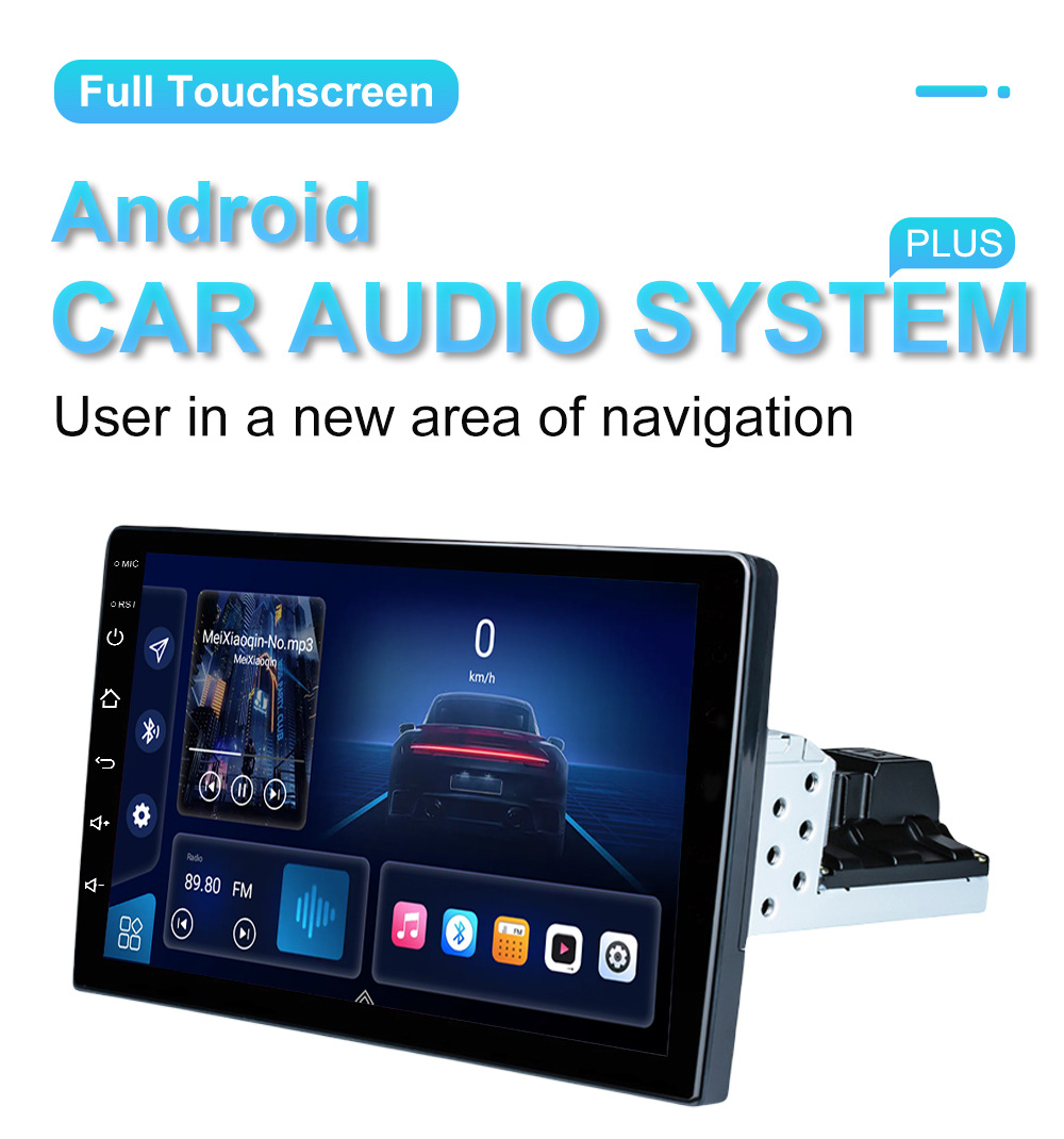10inch Car Navigation Supports Carplay Built-In Wifi Supports Ahd Input Android Universal Car Display