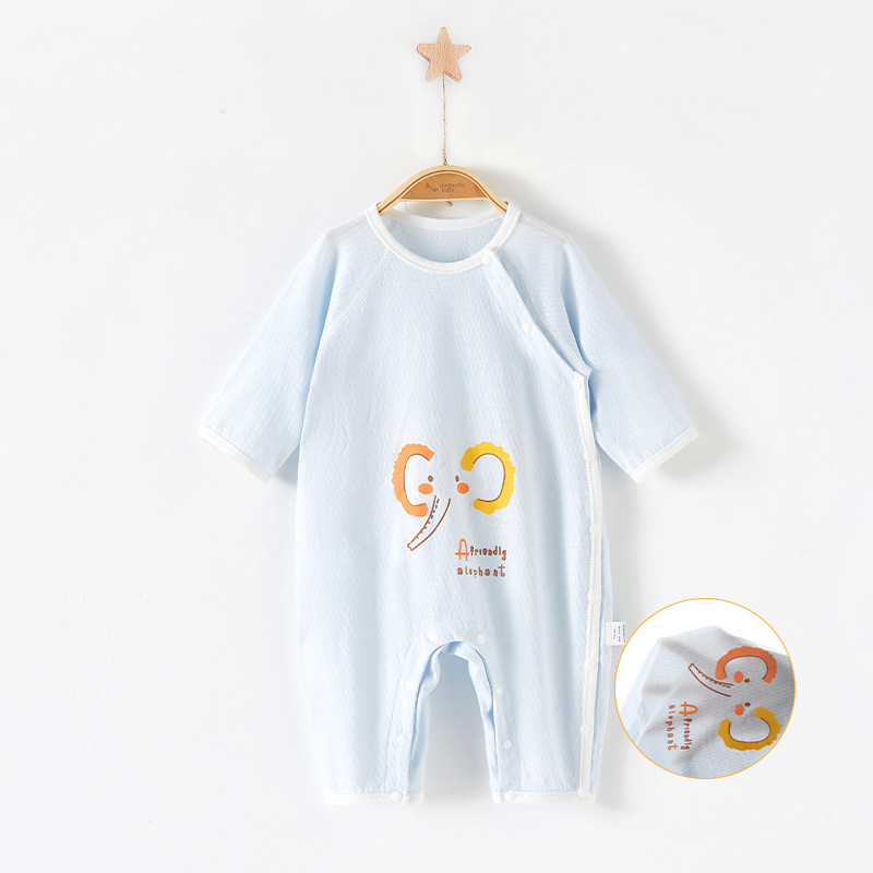 Mono de bebé para primavera y verano, de manga larga, fino, ropa para recién nacido, ropa de verano para niños pequeños, mono para bebé, niño y niña