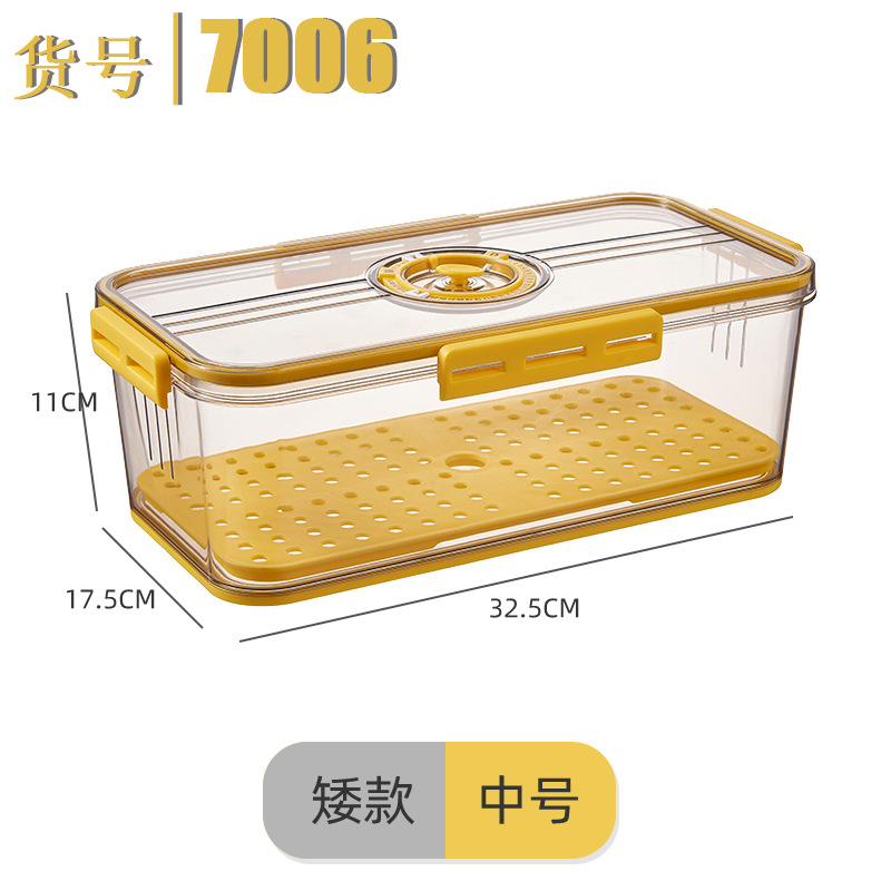 Refrigerador caja de almacenamiento plástico cocina organizador sincronización congelado PET sellado blanco transparente verduras y frutas