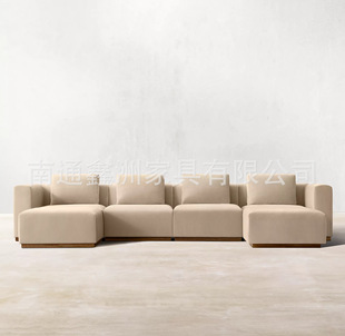 American Style Solid Wood Sofa Matching Coffee Table Combination French Homestay Living Room Leisure Sofa Home Rest Sofa Chair