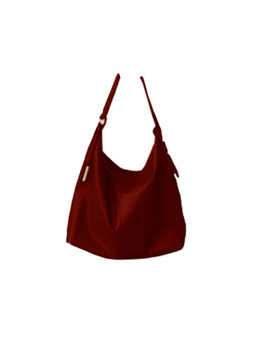 红色新娘包包复古大容量托特包2024新款高级感洋气单肩女包婚包