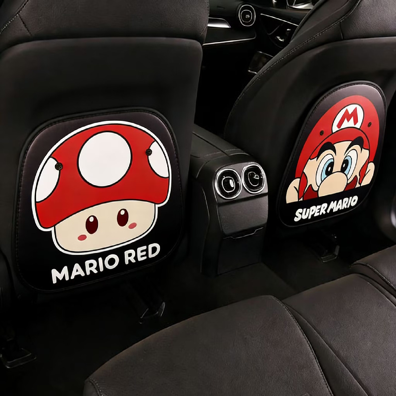 Car Anti-Kick Pad Mario Cartoon Creative Children's Backseat Protector