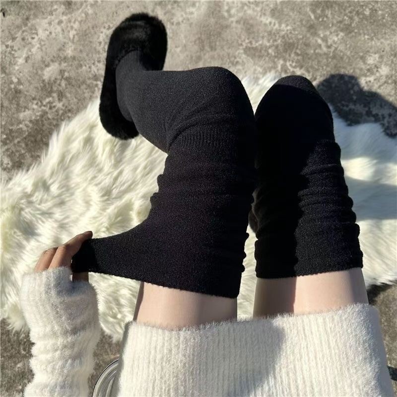 Over-The-Knee Socks for Women, Autumn and Winter, Long Tube, Fleece-Lined, Thickened, Extended Length, Ins-Style Warm Sock Covers, Leg Warmers, Suitable for Boots, Slouch Socks Over-The-Knee Socks for Women, Autumn and Winter, Long Tube, Fleece-Lined, Thickened, Extended Length, Ins-Style Warm Sock Covers, Leg Warmers, Suitable for Boots, Slouch Socks