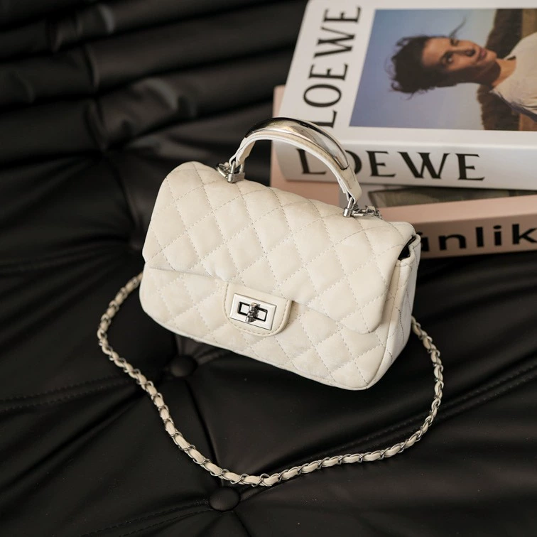 Сумка через плечо, универсальная лямка, цепь, стиль Chanel, высокий уровень, цепочная сумка