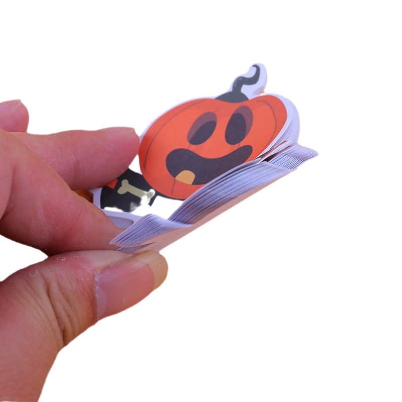 Nota creativa papel lindo tema de Halloween especial en forma de nota adhesiva dibujos animados N veces nota libro personalizable