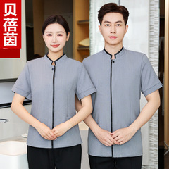 Housekeeping short-sleeved hotel guest room aunt PA uniform property home care hospital cleaner set summer