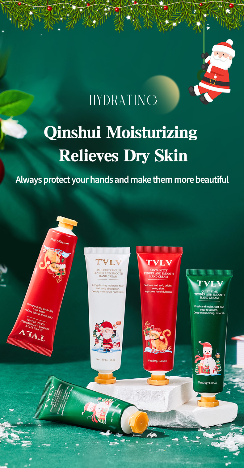 170g Weight Hand Cream Personal Care Type 1 Set Quantity Paste Material Christmas Festival Letter Pattern Elegant, Lady, Simple Style Style Letter Hand Cream Elegant Lady Simple Style Personal Care 2