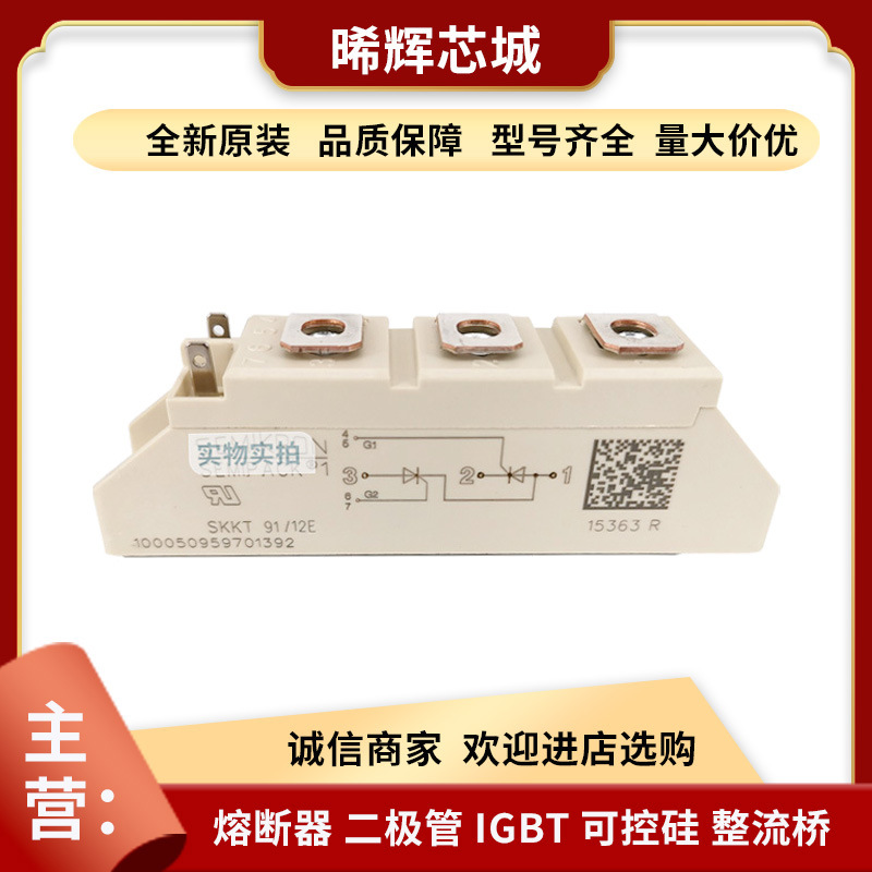 SKKT106/12E SKKT106/14E大功率可控硅双向型号齐全 标准封装