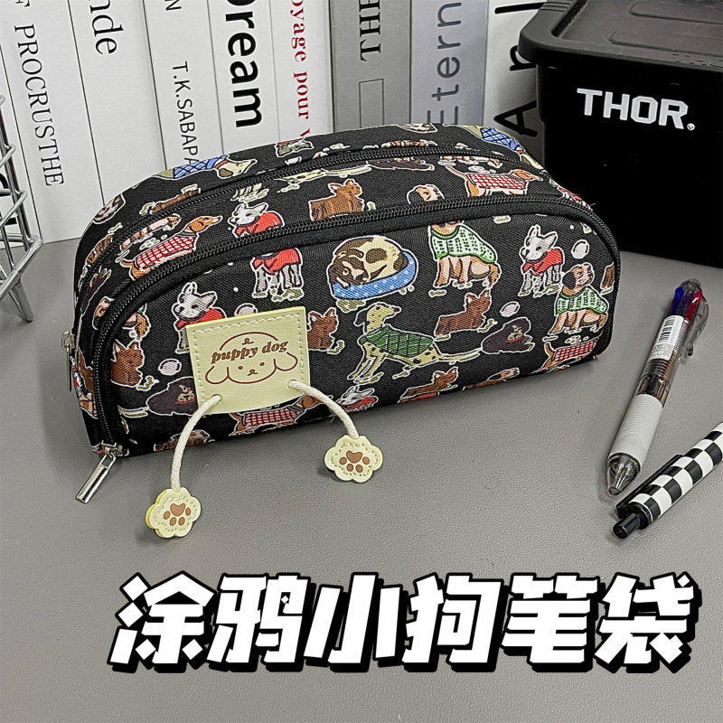 Bolsos de papelería multifuncional para estudiantes de primaria, secundaria y preparatoria, colección grande, corazón de niña, gran capacidad, bolsa de lápices coreana de alto valor