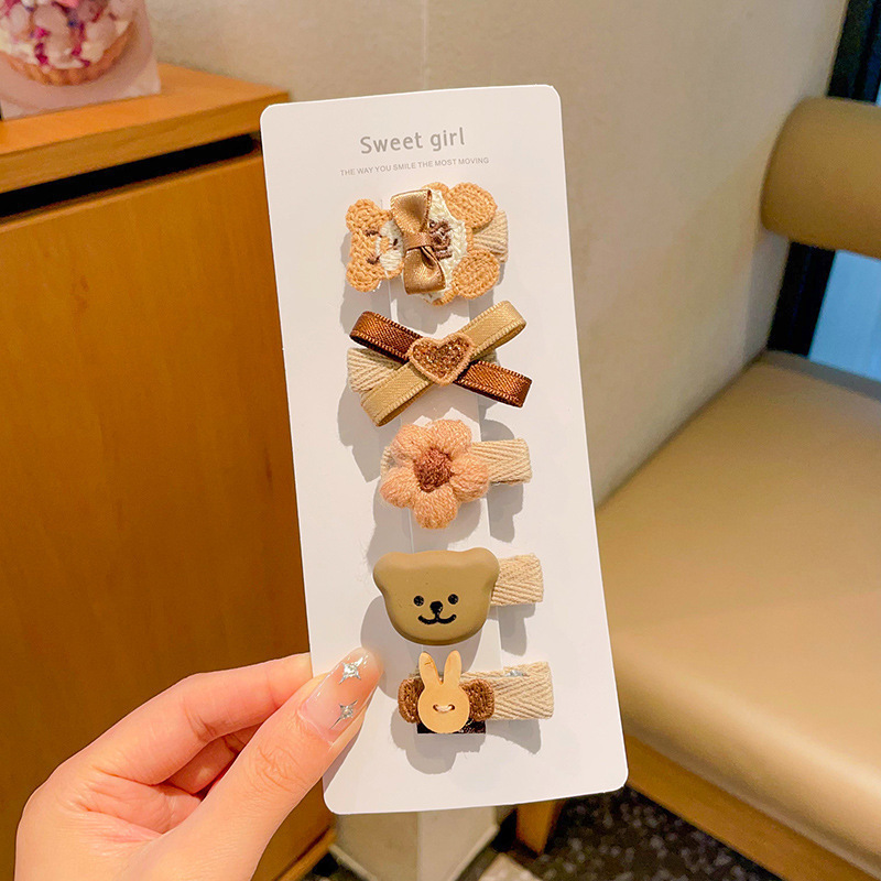 萌趣婴儿胎毛刘海夹女童碎发侧边发卡儿童可爱卡通发饰宝宝发夹|undefined