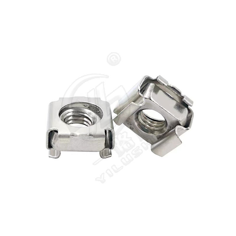 Tuerca de abrazadera de acero inoxidable 304 Tuerca flotante Gabinete de jaula de acero al carbono Tapa de rosca galvanizada de hierro Clip de hierro J715