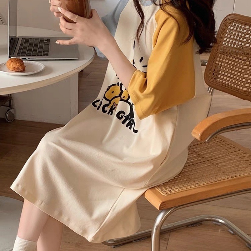 Cute soft cartoon long pijama