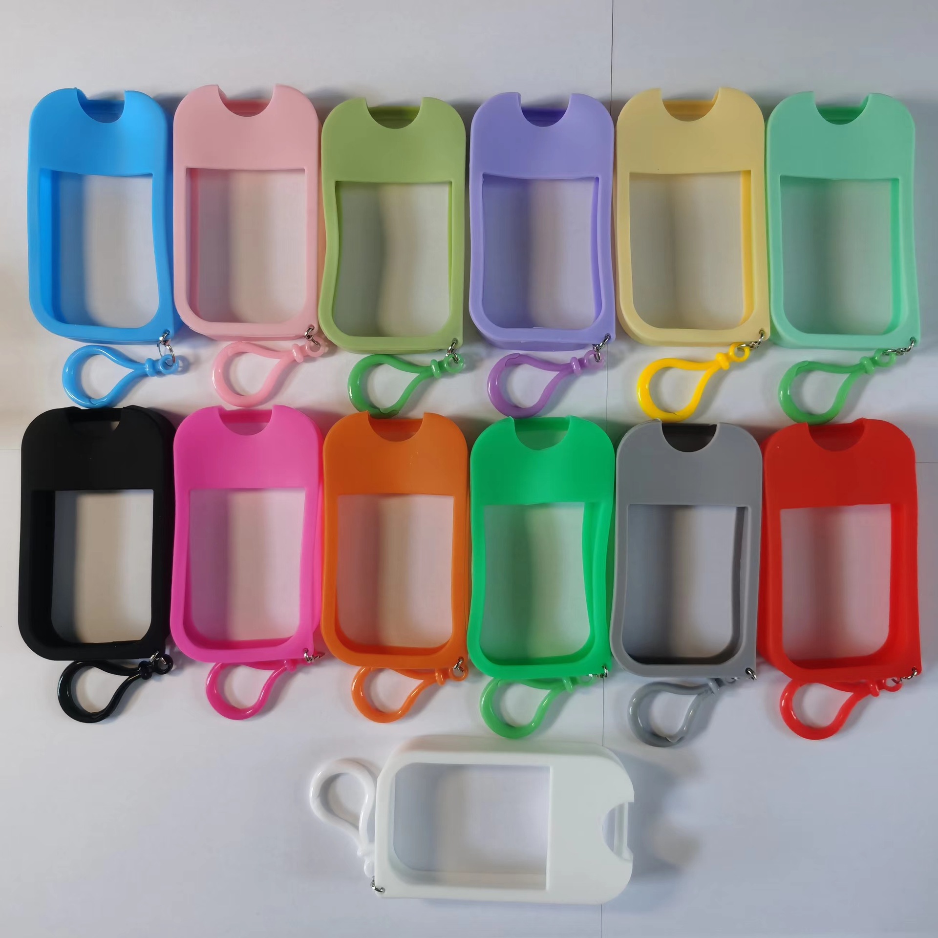Botella de dispensación de perfume con gancho de silicona a presión portátil Botella de dispensación de alcohol Botella de rociado con tarjeta de botella vacía