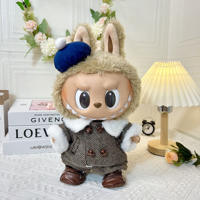 38cmラブブベビー服、ラブブぬいぐるみ服、ラブブ人形着替え、漢服スカートスーツ|undefined