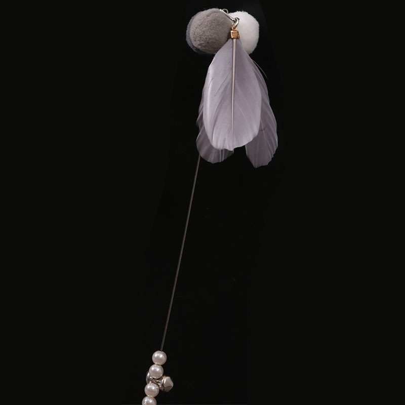 Gato divertido palo, campana, plumas de alambre de acero, juguetes para gatos, auto-hi, juguetes para gatos, artefactos mágicos para gatos, mascotas, juguetes para gatos