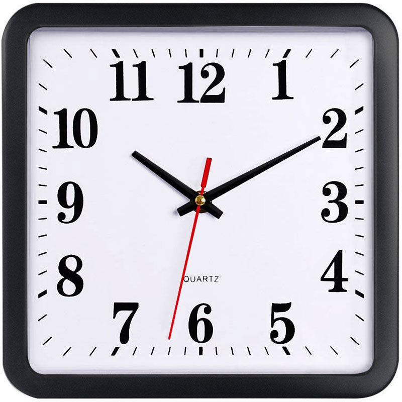 Reloj sala de estar casa decoración de pared de la habitación de los niños dormitorio reloj de cuarzo rectangular simple moda relojes de pared