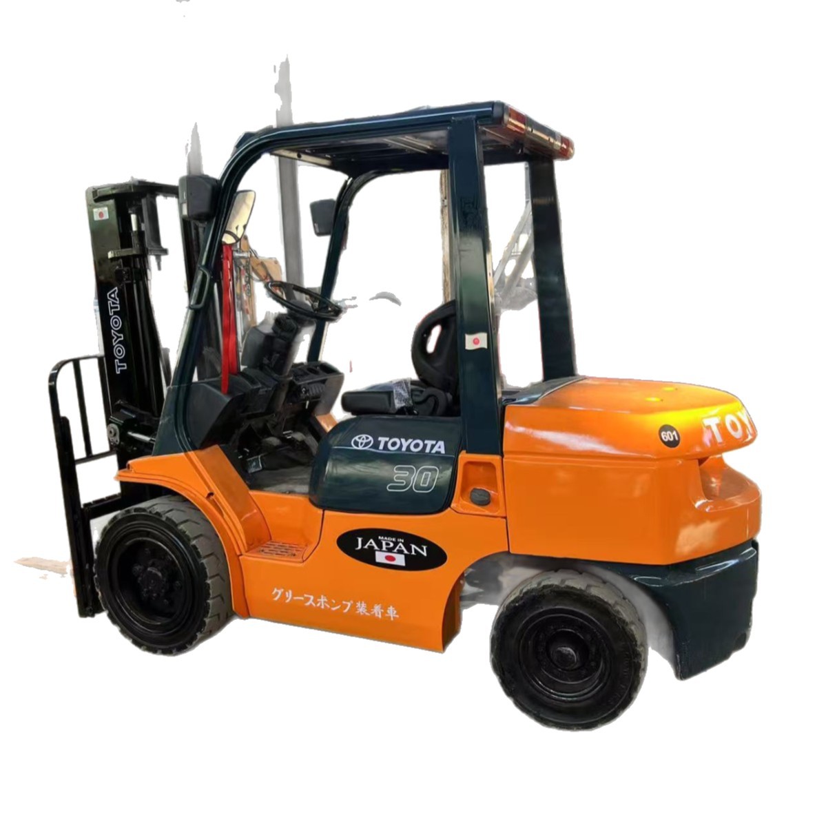 Usado Toyota 3 toneladas diésel carretilla elevadora TOYOTA7F original japonés noventa por ciento nuevo Toyota carretilla elevadora