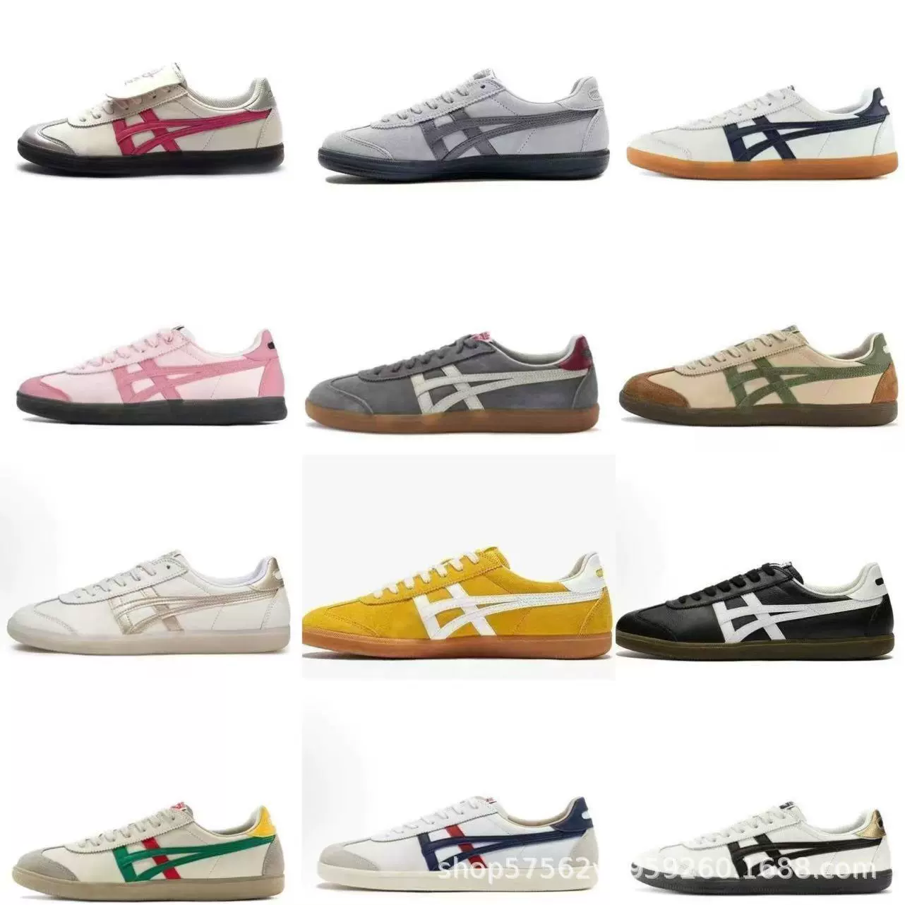 Putian Pure Original Arthur Onitsuka Tiger Классические белые туфли из воловьей кожи без шнуровки Мужские и женские кроссовки для пар Спортивная обувь