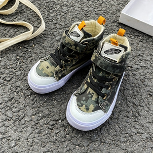 O 80290 Camouflage high top canvas shoes �Բʸߎͷ���Ь