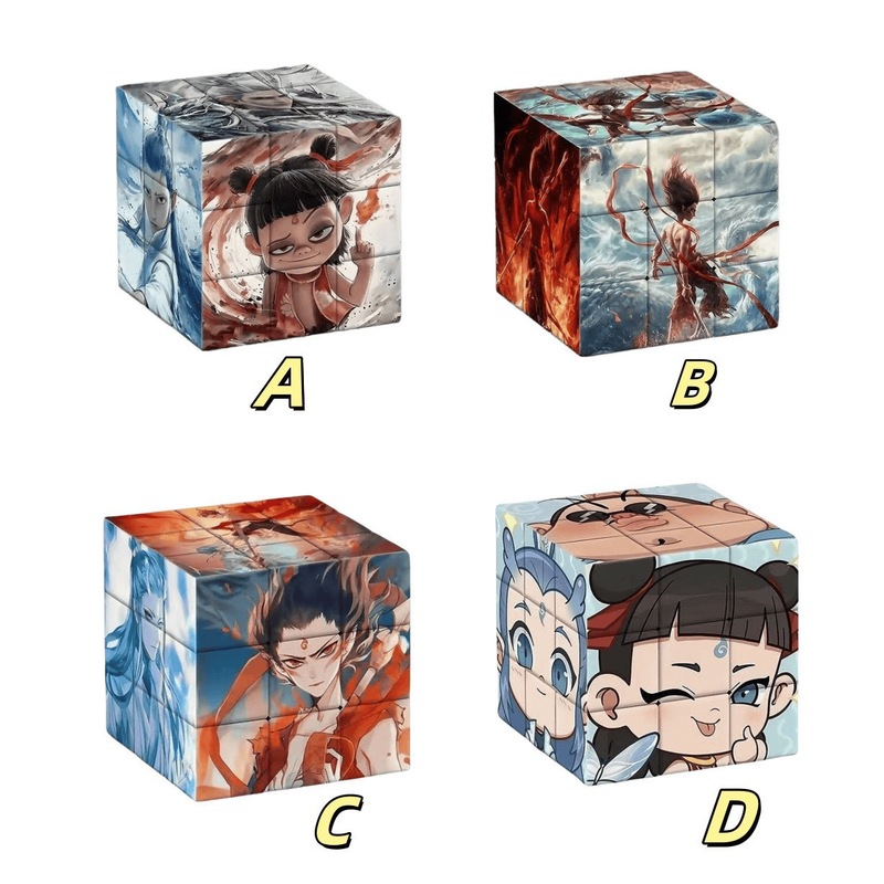 Nezha Magic Child Ao Bing 新しい 3 次クリエイティブルービックキューブ学生教育子供の減圧おもちゃ幼稚園ギフト|undefined