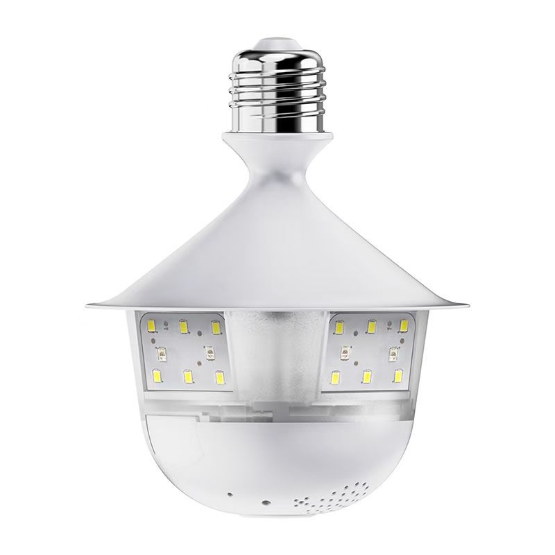 V380 cámara de lámpara doméstica E27 iluminación inalámbrica WiFi panorama ojo de pez monitor 360 grados