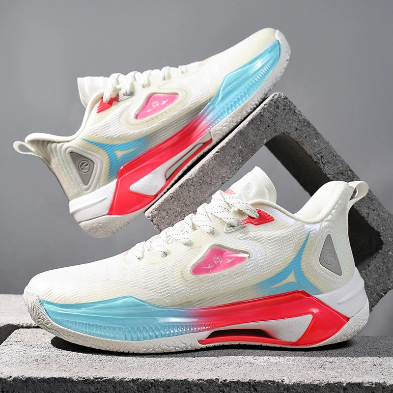 Весна и лето 2025, новые молодежные сетчатые баскетбольные кроссовки, спортивная обувь, резиновая подошва, износостойкая пара, стильная повседневная и универсальная обувь.