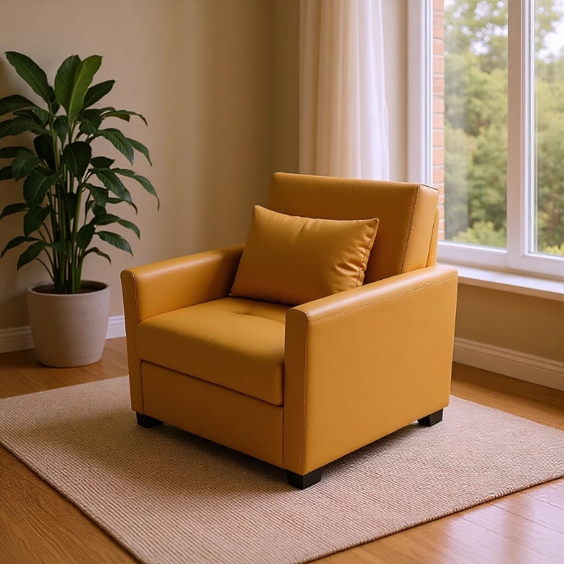 Sofá cama multifuncional para una persona sala de estar oficina almuerzo artefacto de tecnología de lana balcón sofá cama