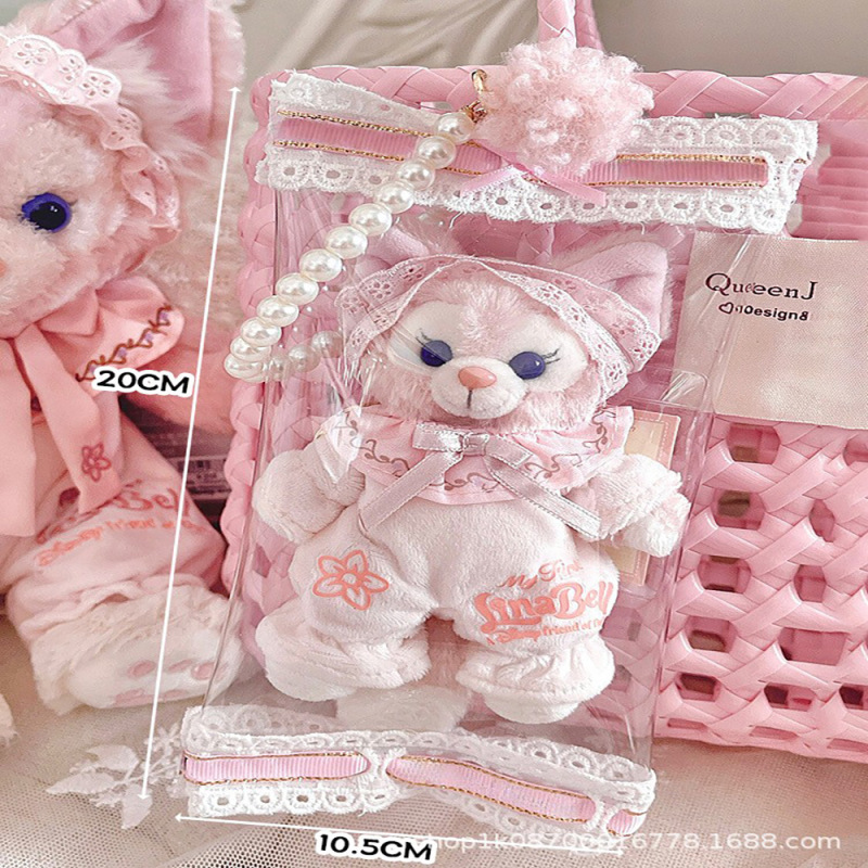 人形ストラップ保護カバー玲娜貝児星黛露キーホルダーバッグ防塵袋人形人形人形人形透明|undefined