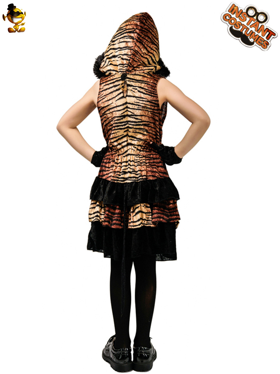 Ropa de rendimiento de la etapa de los niños Halloween carnaval tigre vestido de niñas ropa de distribución transfronteriza al por mayor