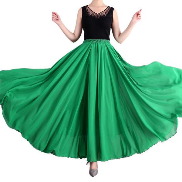 720 degrees double -layer large skirt