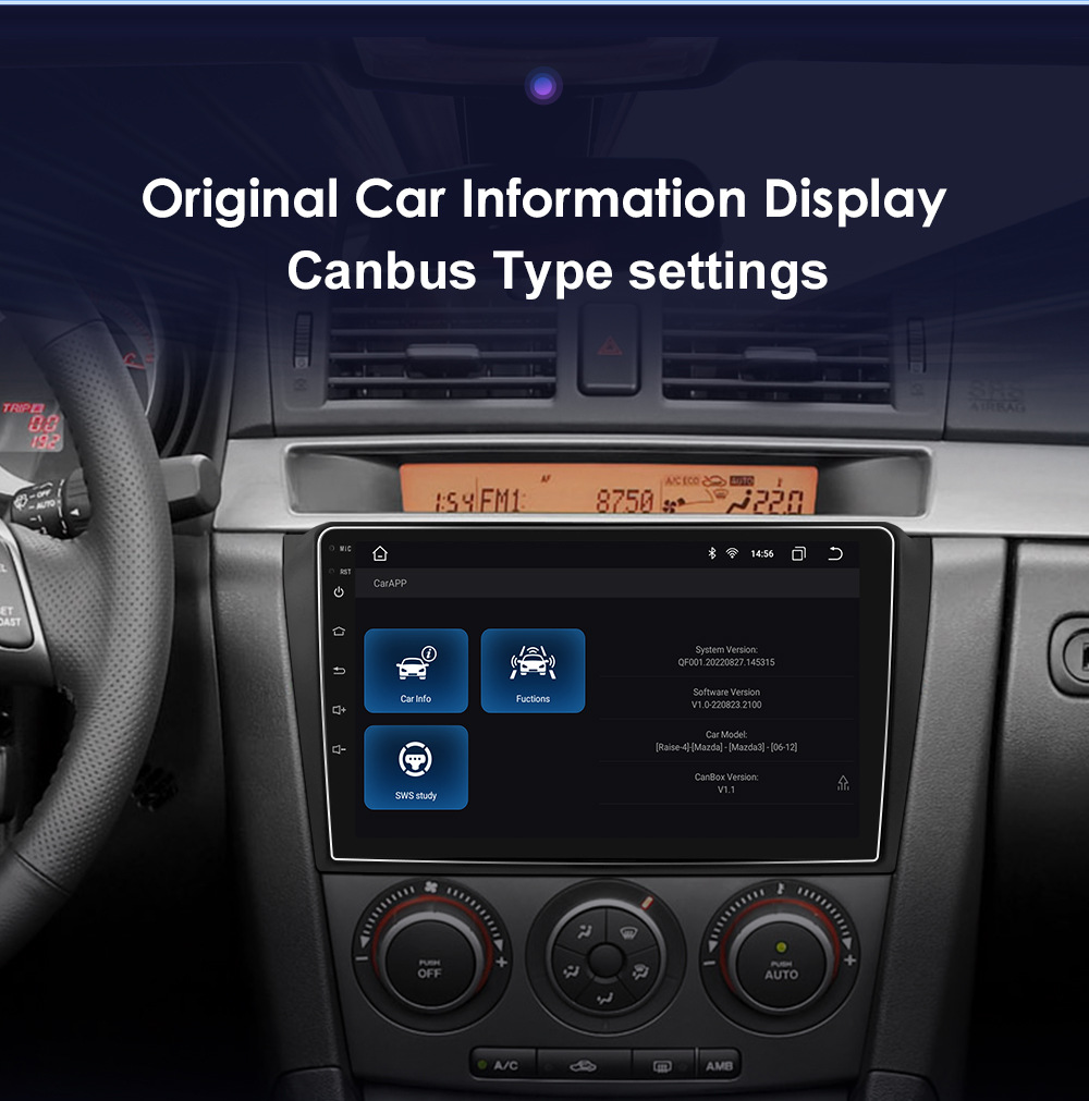 9inch Android Navigation Is Suitable for 04-09 Mazda3 Central Control Navigation System Car Mp5 Player Smart Device