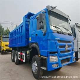 出口非洲二手后翻工程自卸车 右驾驶前四后八轮 HOWO渣土运输卡车